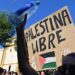 Estudiantes gaditanos manifestándose por Palestina / FOTO: Eulogio García