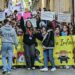 La marcha infantil desembocando en la plaza de España / FOTO: Eulogio García