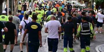 Marcha de trabajadores del metal en ese julio de 2023 / FOTO: Eulogio García
