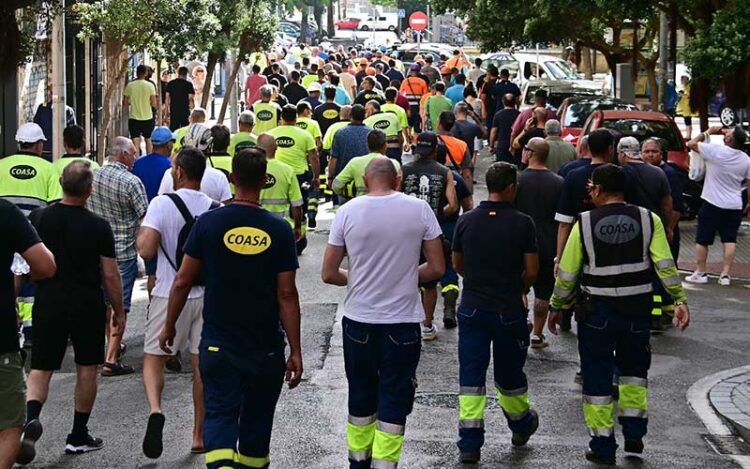 Marcha de trabajadores del metal en ese julio de 2023 / FOTO: Eulogio García