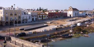 Obra del parking inacabado en 2022, antes de enterrarse / FOTO: Ayto.