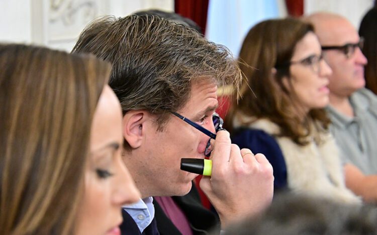 Pablo Otero en el pleno de este mes de noviembre / FOTO: Eulogio García