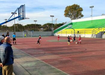 Un partido de niños en la Ciudad Deportiva / FOTO: Ayto.