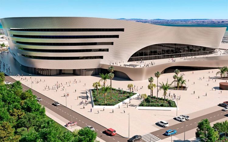 Recreación virtual del “gran centro multiusos” sobre el que pivota el proyecto