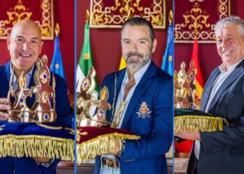 Melchor, Gaspar y Baltasar, en las fotos oficiales del Ayuntamiento