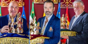 Melchor, Gaspar y Baltasar, en las fotos oficiales del Ayuntamiento