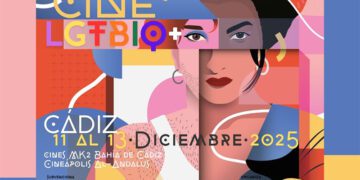 Detalle del cartel de la muestra de cine