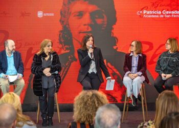 La alcaldesa Cavada, anfitriona en la rueda de prensa / FOTO: Ayto.