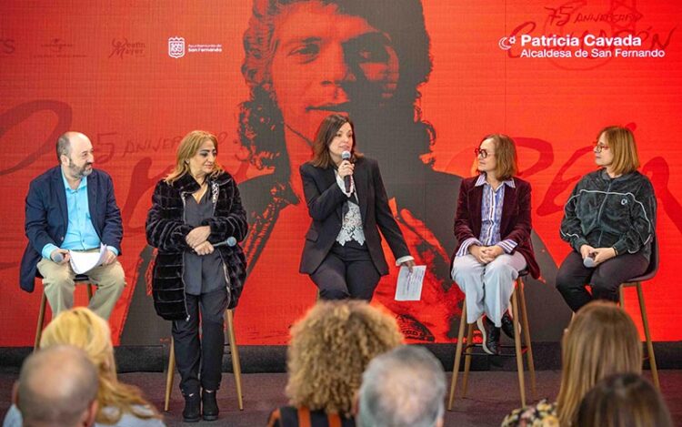 La alcaldesa Cavada, anfitriona en la rueda de prensa / FOTO: Ayto.