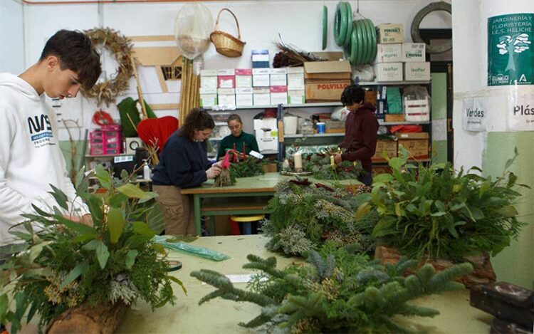 En clase de un ciclo de jardinería / FOTO: Junta