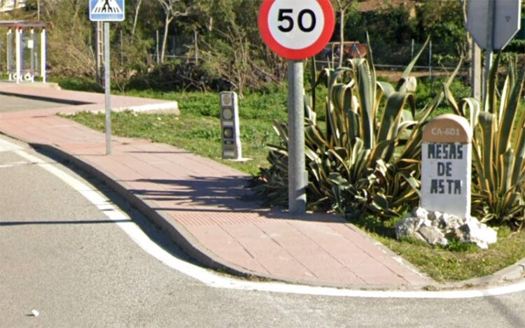 Una de las entradas al pueblo vista por Google Maps