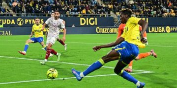 Dawda anotó los dos goles de la noche / FOTO: Eulogio García