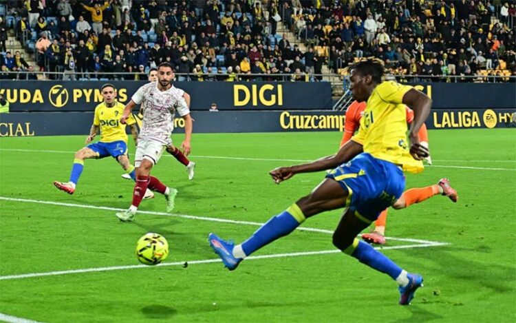 Dawda anotó los dos goles de la noche / FOTO: Eulogio García