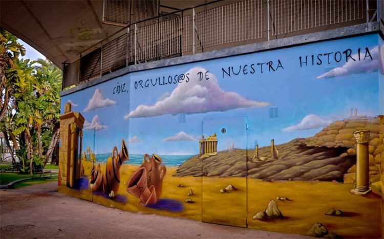 Una de las estampas del mural / FOTO: Ayto.