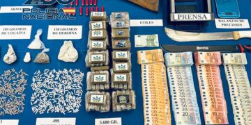 Parte de lo incautado en los registros / FOTO: Policía Nacional