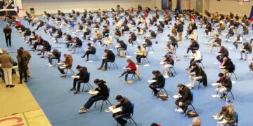 Uno de los exámenes de las últimas oposiciones a Policía Local / FOTO: Ayto.