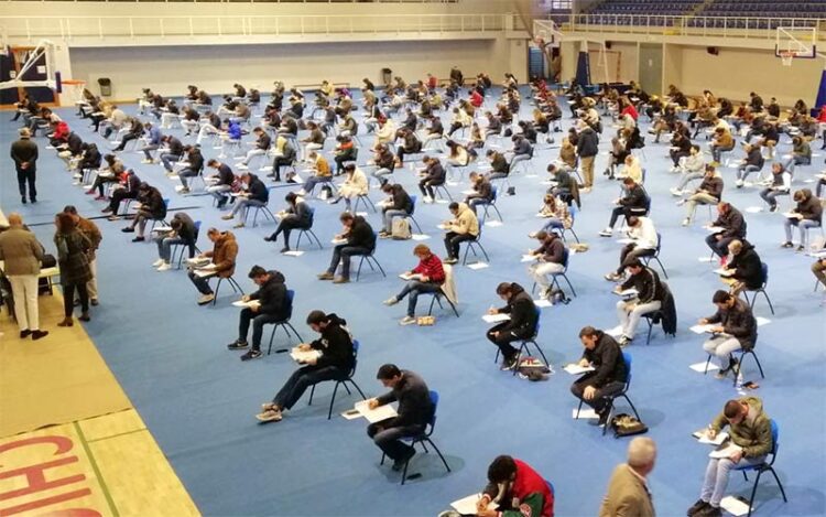 Uno de los exámenes de las últimas oposiciones a Policía Local / FOTO: Ayto.