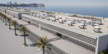 Recreación virtual del futurible parking en la Punta