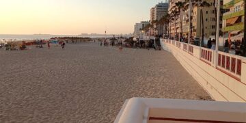 Asomado al paseo marítimo de Cádiz / FOTO: DBC