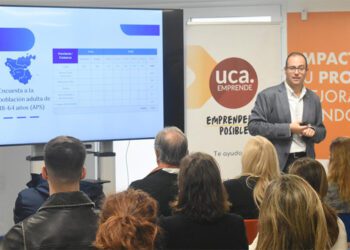 Diánez exponiendo lo más relevante del estudio / FOTO: UCA