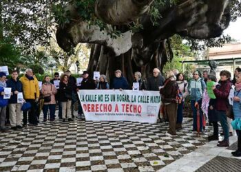 Reciente concentración en la Alameda / FOTO: Eulogio García
