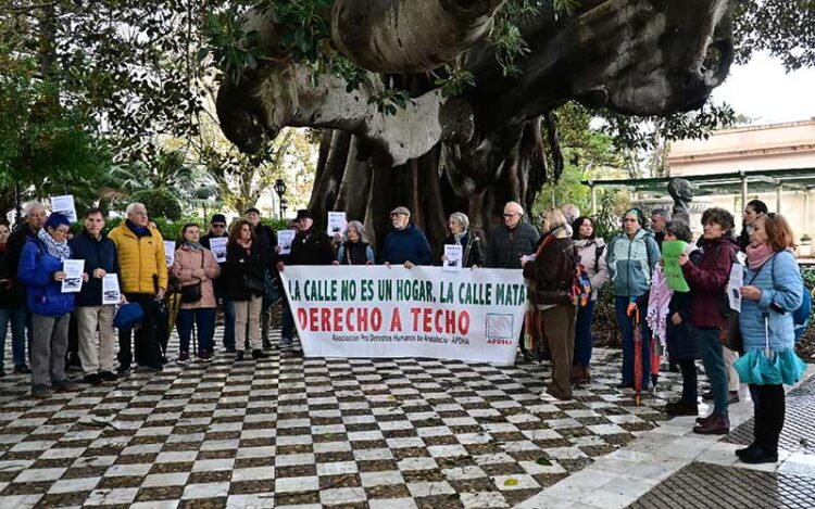 Reciente concentración en la Alameda / FOTO: Eulogio García