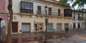 Fachada del edificio pretendido en la calle Ancha