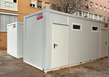 Módulos montados en plena calle / FOTO: Ayto.