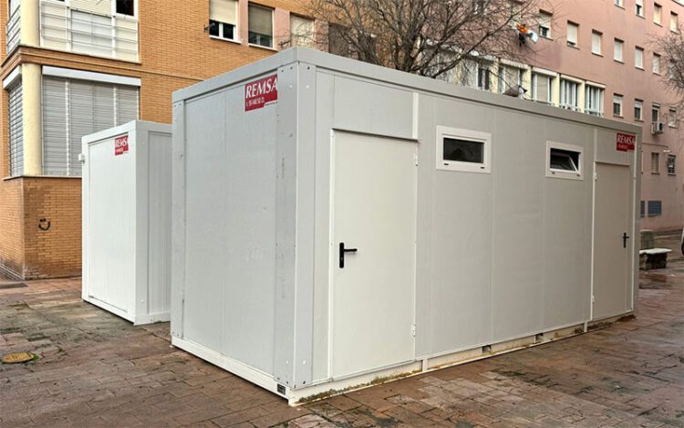 Módulos montados en plena calle / FOTO: Ayto.