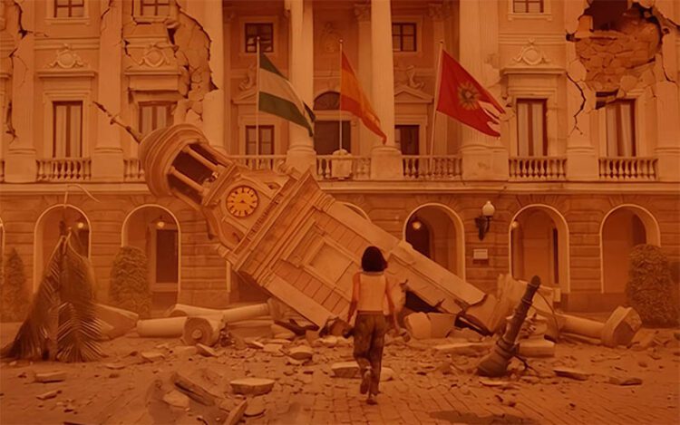 Uno de los planos catastróficos del videoclip / FOTO: Youtube