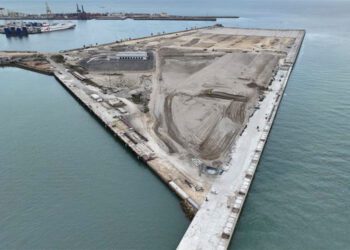 Vista aérea de la obra en marcha / FOTO: APBC