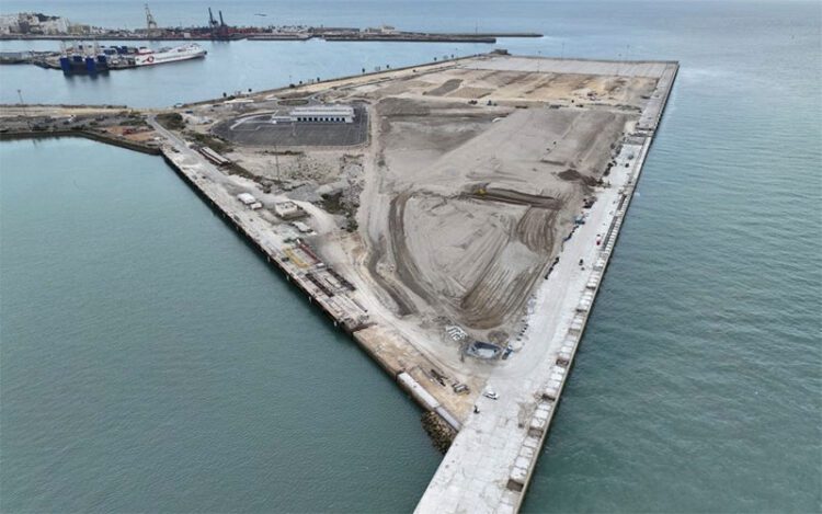 Vista aérea de la obra en marcha / FOTO: APBC