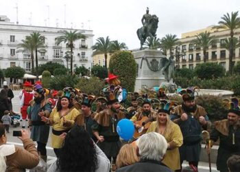 Coplas en la plaza del Arenal en un pasado carnaval / FOTO: Ganemos