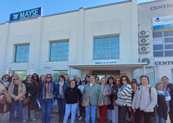 Protesta a las puertas de los locales de Mayse / FOTO: CCOO