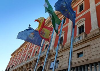 Detalle de la imponente fachada del Consistorio isleño / FOTO: DBC