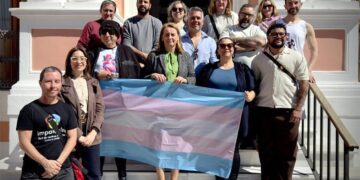 A las puertas del Ayuntamiento de la plaza de Jesús / FOTO: Ayto.