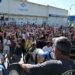 Balber participando en una de las asambleas durante la  huelga del metal de 2025 / FOTO: Eulogio García