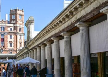 Detalle de las columnas intervenidas / FOTO: Eulogio García