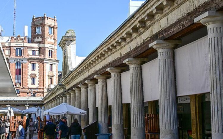 Detalle de las columnas intervenidas / FOTO: Eulogio García
