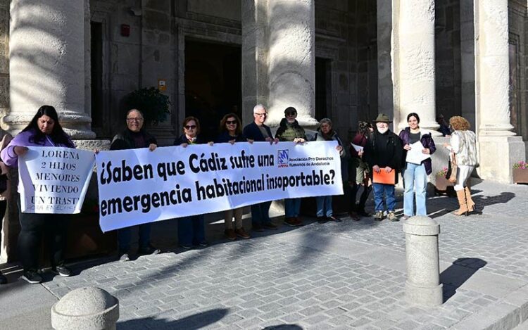 Protesta a las puertas de la Casa de Iberoamérica / FOTO: Eulogio García