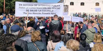 Una pasada protesta reclamando el cuarto ambulatorio / FOTO: Plataforma La Cucarela