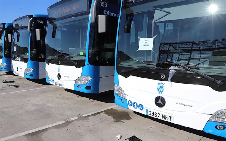 Ultima remesa de autobuses Mercedes / FOTO: Ayto.