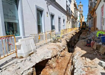 Intervención en marcha en la calle Vaqueros / FOTO: Ayto.
