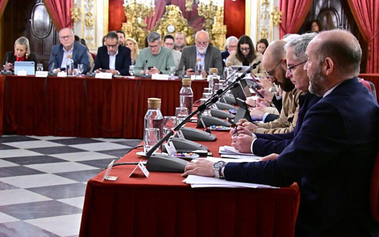 El pleno desde la bancada popular / FOTO: Eulogio García