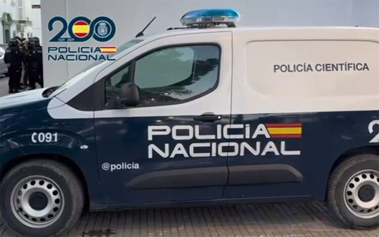 La Policía científica en uno de los registros / FOTO: Policía Nacional
