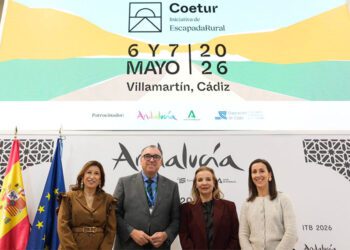 Presentando el venidero congreso desde Berlín / FOTO: Diputación