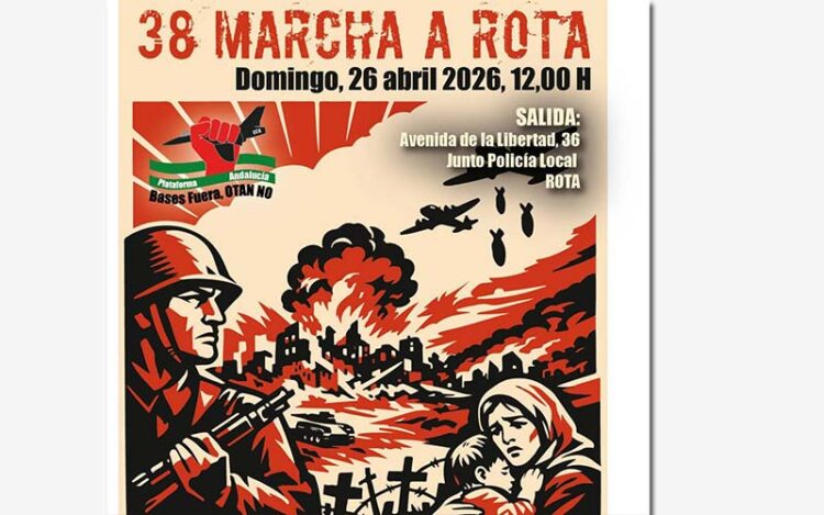 Detalle del cartel de la 38 Marcha a Rota