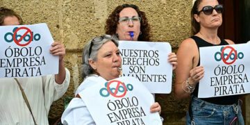 Una pasada concentración de las trabajadoras en la capital / FOTO: Eulogio García