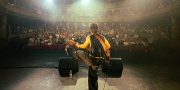 Disfrutando en las tablas del Falla / FOTO: cedida