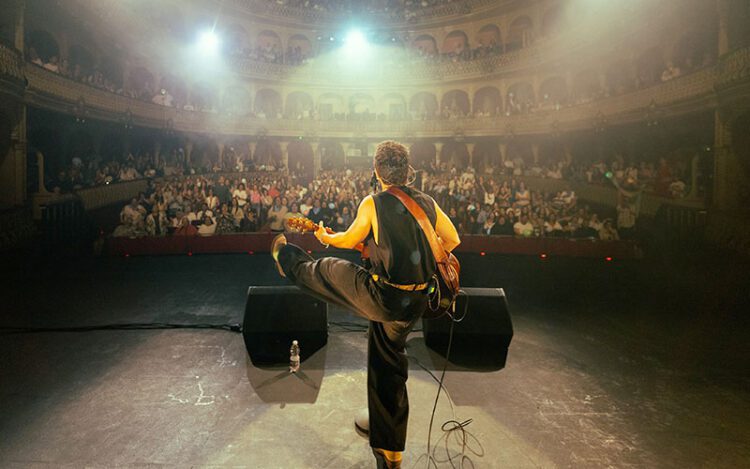 Disfrutando en las tablas del Falla / FOTO: cedida